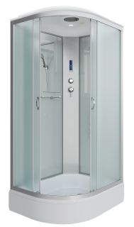 Душевая кабина Niagara NG-33184-14RP 110x80см серебро/матовое